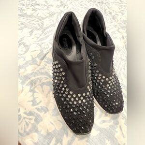 Michael Kors women fashion’s sneakers black with crystals size 8.5